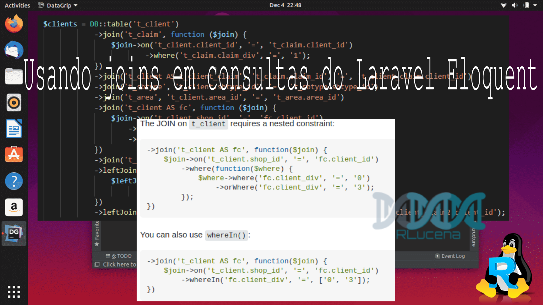 Usando Joins em Consultas do Laravel Eloquent